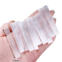 Varas de Selenite 5 pcs Bastão de Quartzo 5–6 cm Cristal Natural Ferramenta de Meditação Limpeza de Espaço Cura Energética Minerais 2