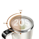 Varázslatos kávésbögre automatikus keveréssel 380 ml USB töltés digitális kijelző a fogantyún hőmérséklet érzékelő ital hőmérsékletének megjelenítése 7