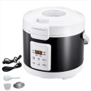 Vařič rýže multifunkční hrnec 3 l 220V digitální 26 × 23 cm černo-bílý elektrický hrnec pro domácí vaření a ohřev 1