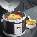 Varič ryže multifunkčný hrniec 3 l 220V digitálny 26 × 23 cm čierno-biely elektrický hrniec pre domáce varenie a ohrievanie 2