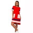 Värikäs mekko taskuilla 1