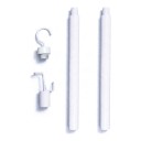 Varilla para vestirse 66,5 cm 2 en 1 Ayuda para vestirse y calcetines con dos ganchos Desmontable para atornillar Para personas mayores 4