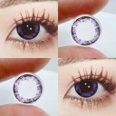 Värilliset kontaktit, dioptria -3.00, geometrisella kuviolla, halkaisija 14.4 mm, pehmeät linssit cosplayta ja silmien ilmeen muutosta varten 1