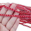 Värisevä koristeellinen nauha 5 mm x 4,6 m Polyesterinen pitsinauha Ric Rac nauha ompeluun, vaatteiden koristeluun, skräppäykseen, DIY koristeisiin 2