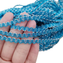 Värisevä koristeellinen nauha 5 mm x 4,6 m Polyesterinen pitsinauha Ric Rac nauha ompeluun, vaatteiden koristeluun, skräppäykseen, DIY koristeisiin 3