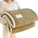 Värmande vinterfilt 200 x 230 cm Stor fluffig täcke för säng och soffa Mjuk varm filt för hemmets komfort 11