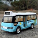 Városi busz modell 1:64 15 x 6,5 x 5,2 cm Műanyag busz Közlekedési eszköz Játék gyerekeknek Gyűjthető modell Busz Ajándék 2