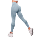 Varrás nélküli sportleggings nőknek, gyorsan száradó, elasztikus, lélegző anyagból és szűkülő, magas derekú leggings edzéshez 2