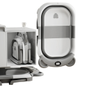 Vaschetta pieghevole per neonati con termometro e cuscino galleggiante morbido 67 × 42 × 21 cm PP TPE cotone spandex 7