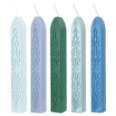 Vasco de selagem com pavio 5 pcs Vasco de selagem colorido mistura de cores 6