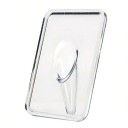 Vase transparente 13 x 18 cm Cadre rectangulaire pour photos Plastique léger Vase artistique moderne pour fleurs Décoration intérieure design minimaliste 1