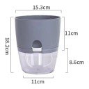 Vaso autoirrigante 18,2 cm de duas partes com reservatório de água e cordão de algodão para plantas de interior 10