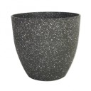 Vaso de bonsai de grande capacidade 18 x 11 x 16,3 cm Vaso de plástico com imitação mate de pedra Vaso decorativo para interior e exterior 4