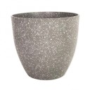 Vaso de bonsai de grande capacidade 20 x 12 x 18,1 cm Vaso de plástico com imitação de pedra mate Recipiente para plantas para interior e exterior 5