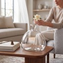 Vaso hidropónico para cultivo de sementes de plantas e abacate, vidro transparente, vaso decorativo de vidro para mesa e prateleira, decoração para casa 4