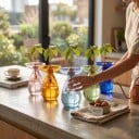 Vaso idroponico per avocado, vetro trasparente per monitorare la germinazione e le radici, altezza 14 cm, kit per la coltivazione di semi di piante e decorazione domestica 13
