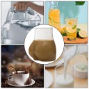 Vaso para bebidas en forma de trasero 450 ml vidrio vaso transparente para café, leche o agua para uso doméstico 8