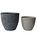 Vaso per bonsai ad alta capacità 18 x 11 x 16,3 cm Vaso in plastica effetto pietra opaca Vaso decorativo per interni ed esterni 1