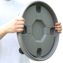 Vassoio universale su ruote per vaso 27–30 cm Supporto mobile per piante in plastica Ruote girevoli con freno Alta capacità di carico 5