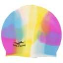 Vattentät högelastisk badmössa för män och kvinnor simmarutrustning Silikonpoolmössa med hörselskydd Unisex Multicolor 2