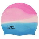 Vattentät högelastisk badmössa för män och kvinnor simmarutrustning Silikonpoolmössa med hörselskydd Unisex Multicolor 7