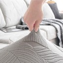 Vattentät och elastisk sofföverdrag för sits storlek 65-85 cm höjd 5-20 cm mjukt jacquardtyg för soffor och fåtöljer 17