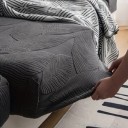 Vattentät och elastisk sofföverdrag för sits storlek 65-85 cm höjd 5-20 cm mjukt jacquardtyg för soffor och fåtöljer 10
