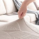 Vattentät soffryggsöverdrag elastiskt och mjukt jacquardtyg 80-100 x 50-65 cm skydd för soffor i vardagsrummet 20