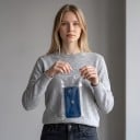 Vattentäta telefonfodral 2 st längd 19,6 cm genomskinliga och dammtäta med stöd för pekskärm och hängöppning 5
