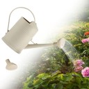 Vattna med lång hals och avtagbar duschhuvud 33 cm plastbeige vattningskanna för inomhus- och trädgårdsväxter 6