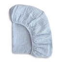 Vauvan sängyn lakana jopa 83 × 43 × 5 cm Puuvillainen musliinivenyvä lakana Soikea muoto Hengittävä patjan päällinen 6