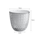 Vază decorativă cu autoirigare din două straturi 11 x 11 x 6 cm Vază din plastic transparent cu absorbție de apă Rezervor de apă pentru o creștere 1