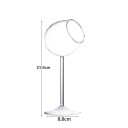 Vază din sticlă pe picior de 100 ml vaza decorativă rotundă din sticlă transparentă recipient pentru flori și aranjamente decorative în interior 2