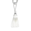 Vázací páska na záclony dekorativní úvaz se střapcem 51 cm polyester textilní šňůra pro stažení závěsů a záclon 7