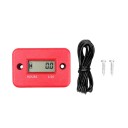 Vedenkestävä digitaalinen käyttöaikapuhdistin LCD Induktiomittari moottoripyörille, nelipyörille, ruohonleikkureille, moottorisahoille 7