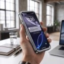 Vedenkestävä suojakuori iPhone 11 Pro:lle IP68-suojalla, läpinäkyvä ja iskunkestävä mustalla reunalla, uurrettu sivu ja rannetuki 7