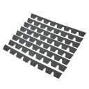Védőelemek a lökhárítón szett 8 db karcolás ellen 35 x 2,8 cm műanyag fekete dekoratív csíkok az autó elejéhez 1