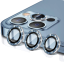 Védőüveg a hátlapi kamerához iPhone 11 Pro / 12 Pro készülékekhez, strasszokkal díszített keret 2