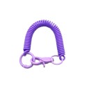 Veer sleutelhanger 18 cm EVA Elastische spiraal voor sleutels Karabijnhaak en ring Veiligheid uittrekbare hanger 1
