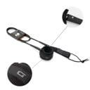 Veiligheidskoord voor de voet voor paddleboard 6 voet ongeveer 183 cm met draaibare verbinding op klittenband enkelband voor SUP surfen en watersporten 3