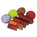 Veiligheidsreflectoren om te schroeven 2 stuks Plastic reflecterende elementen met schroefdraadpen aan de achterkant Voor betere zichtbaarheid 9
