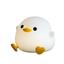 Veilleuse sans fil en forme de canard 12 x 9,5 cm, LED en silicone, USB-C, 3 niveaux de luminosité, lampe décorative pour chambre 1