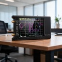 Vektorisk net antenneanalysator VNA 10 kHz–1,5 GHz, 2,8" touchskærm, 650 mAh batteri, ABS kabinet, sort, antennetuner 6