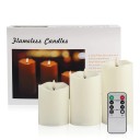 Velas LED con mando a distancia 3 uds. 1