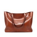 Velká dámská kabelka shopper z umělé kůže Dvě dlouhá ucha na rameno Přední kapsa Vnitřní kapsa na zip Rozměr 37 x 30 x 13 cm 3