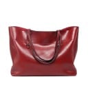 Velká dámská kabelka shopper z umělé kůže Dvě dlouhá ucha na rameno Přední kapsa Vnitřní kapsa na zip Rozměr 37 x 30 x 13 cm 4