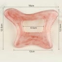 Velká pryskyřičná Gua Sha destička 18 x 12,5 cm Masážní škrabka na tělo s hřebínkem Pomůcka na masáž zad krku a nohou 8