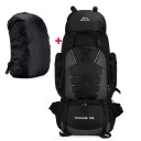 Velkokapacitní turistický batoh 90 l s pláštěnkou Přední šňůrování 87 x 35 x 22 cm Boční kapsy a bederní pás Na trekking a expedice 2