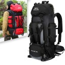 Velkokapacitní turistický batoh 90 l s pláštěnkou Upínací popruhy 85 x 35 x 20 cm Boční kapsa a bederní pás Na trekking a expedice 5