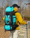 Velkokapacitní turistický batoh 90 l s předním šňůrováním 87 x 35 x 22 cm Boční kapsy a bederní pás Na trekking expedice a kempink 7
